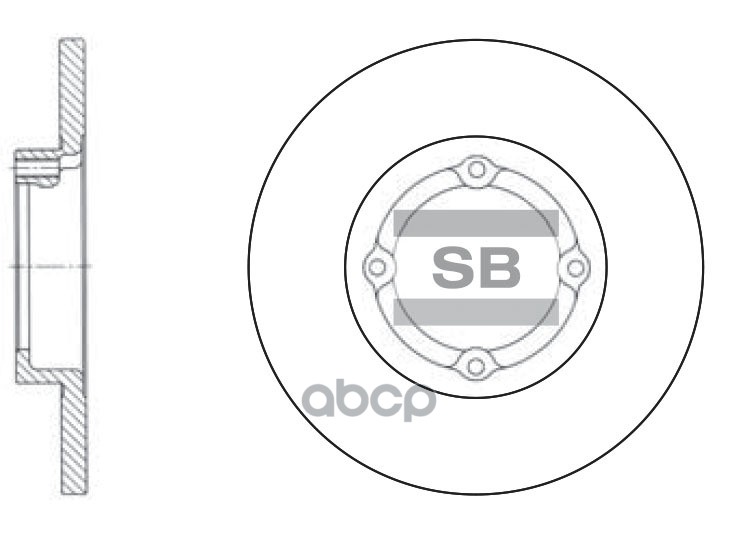 Диск тормозной передний SANGSIN BRAKE SD3010